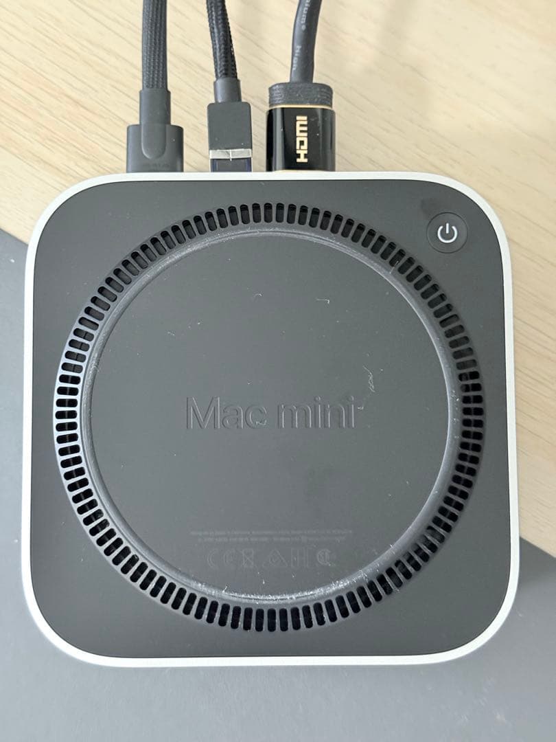 【美品】M4 Mac mini 24GB/1TB & Magickeyboard