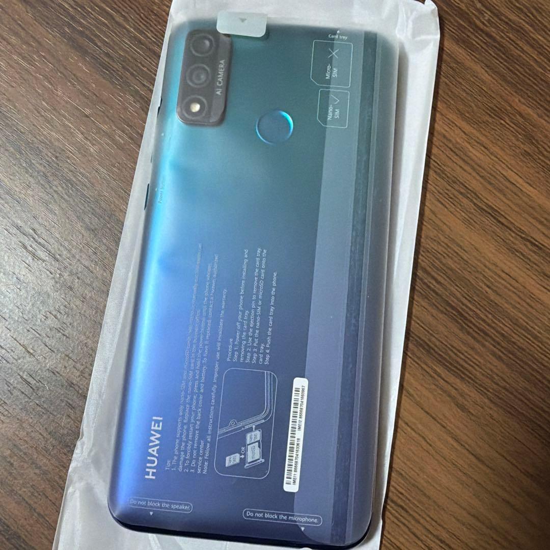 新品未使用品　HUAWEI nova lite 3+　オーロラブルー