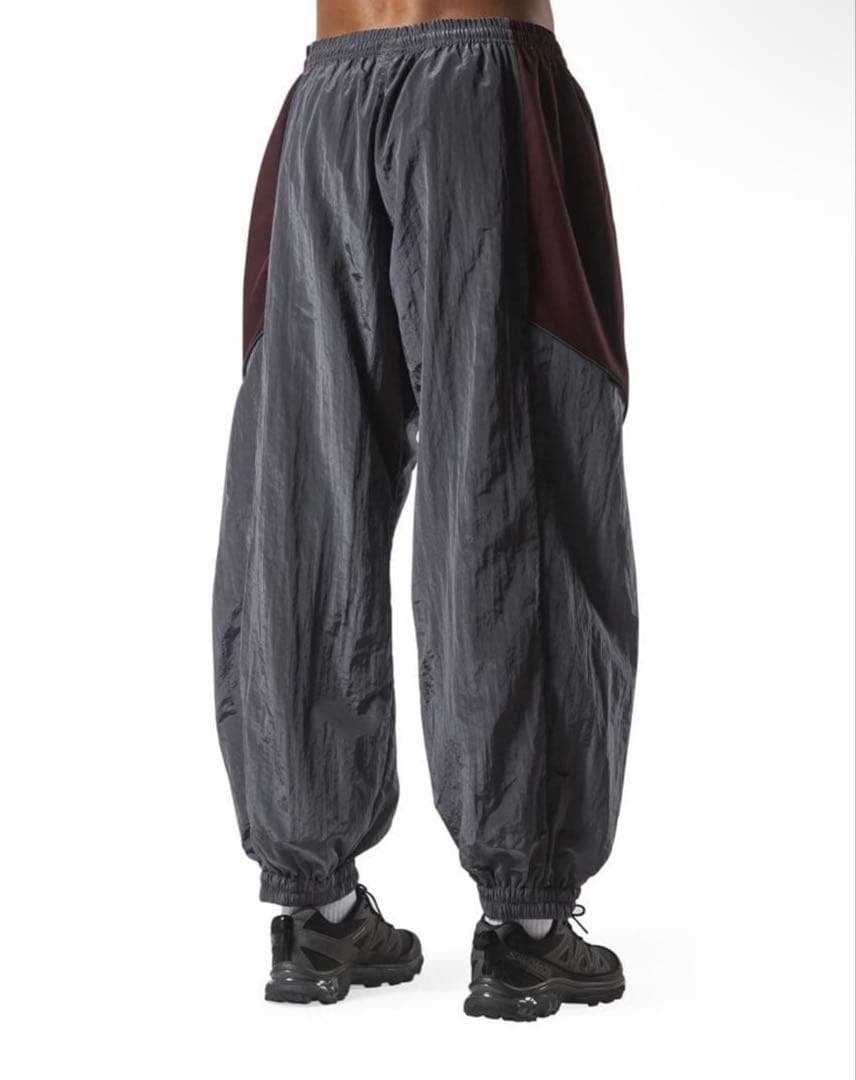 LYFT ナイロンジャケット・パンツセット グレー/バーガンディ