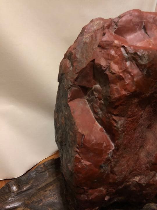 佐渡銘石　赤玉石　赤石　85kg