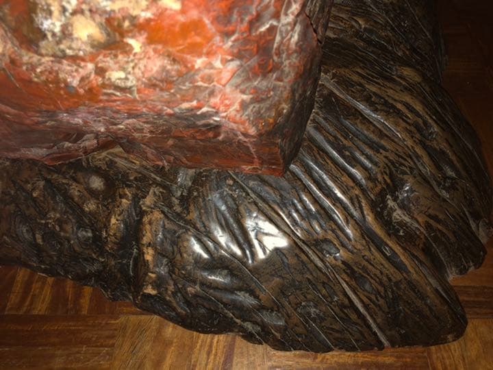 佐渡銘石　赤玉石　赤石　85kg