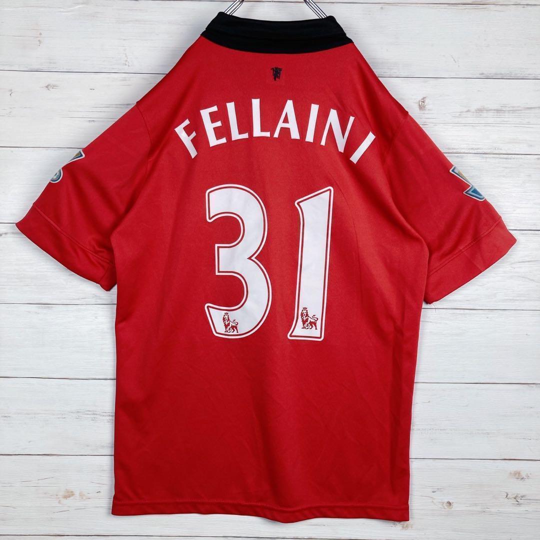 【NIKE】半袖ポロシャツ☆ユニフォーム☆赤☆刺繍☆マンチェスターユナイテッド