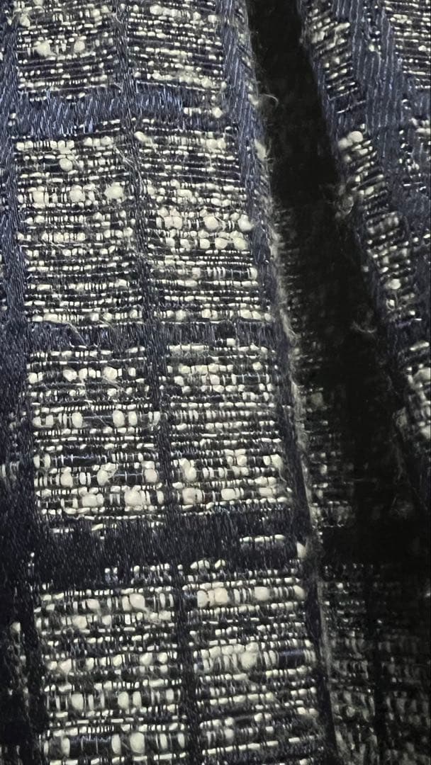 チェックツイード JSK 紺色