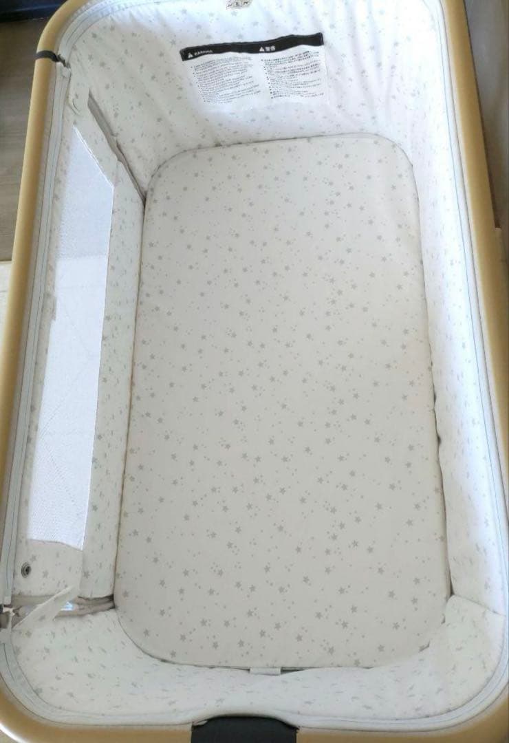 HZDMJ 2023新型ベビーベッド　ベージュ