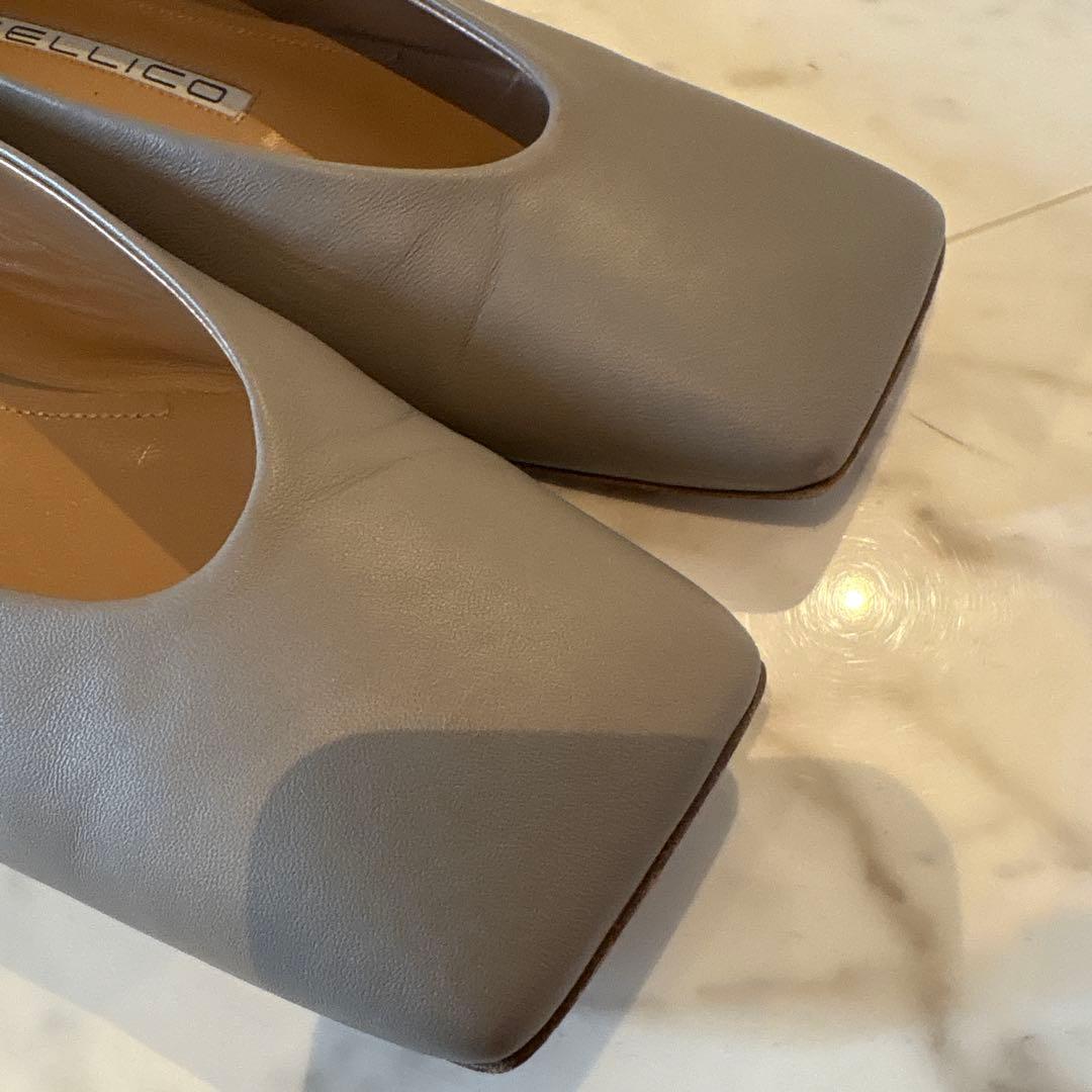 PELLICO スクエアトゥ フラットシューズ　美品！