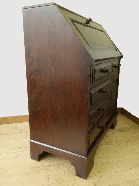 北海道民芸家具　ＨＭ８００ビューロー　ライティング　 再塗装済　ＵＳＥＤ