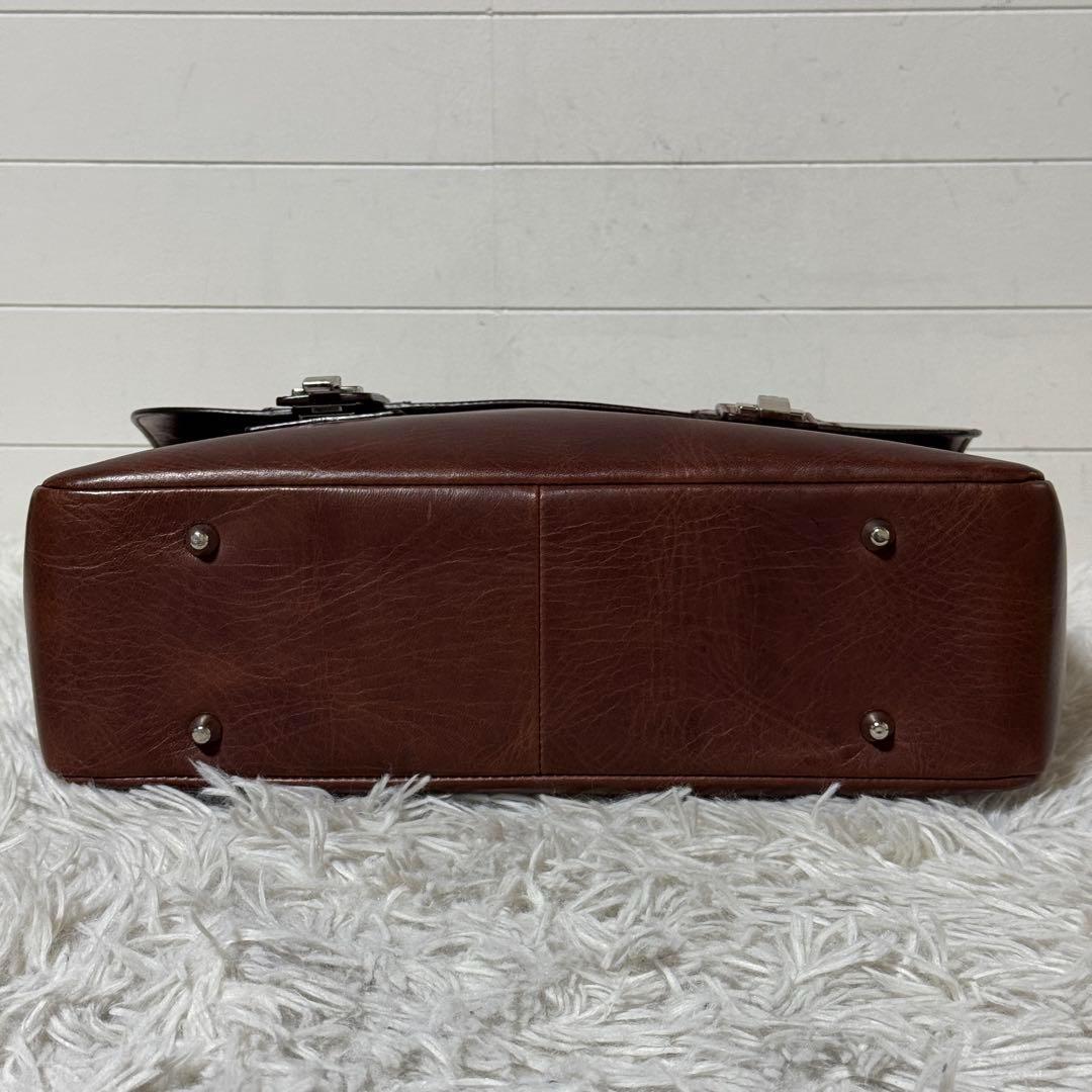 美品✨ソメスサドル　新喜皮革　コードバン　ビジネス　ハンドバッグ　超希少モデル