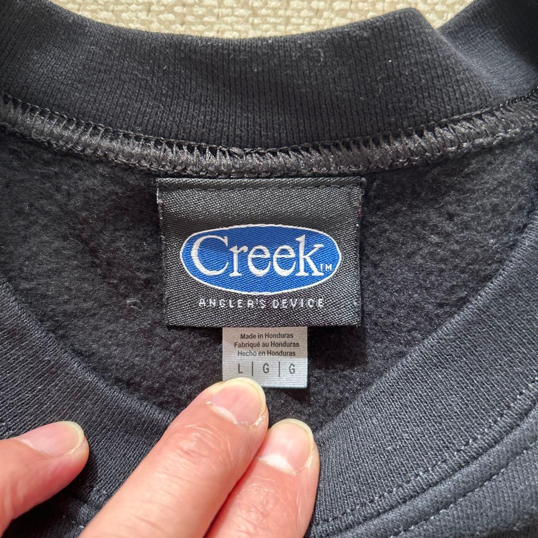 Creek ブラック トレーナー Lサイズ