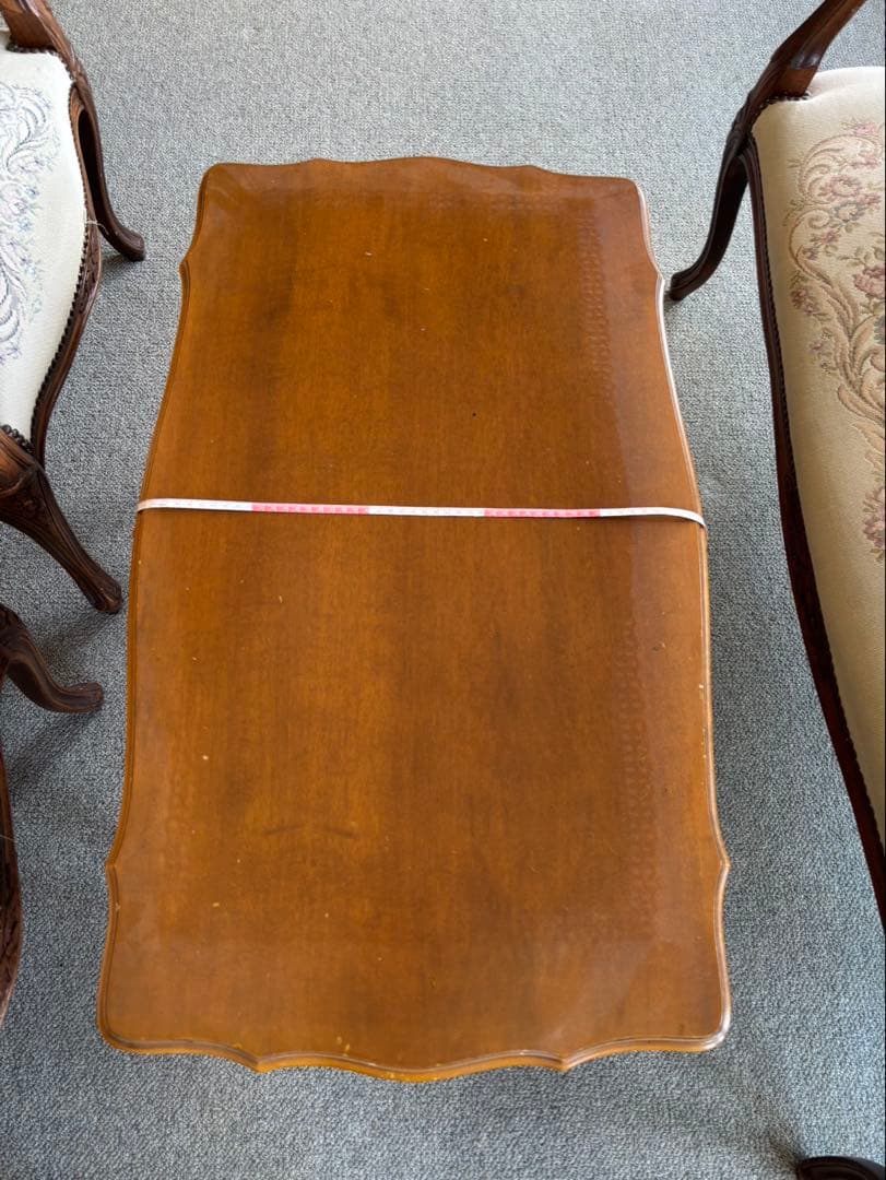 ④ バラ売り不可 ①〜④セット販売のみ ロココ ゴブラン織り 猫脚 応接セット