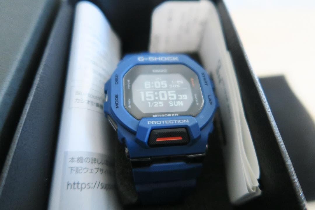 【中古】CASIO G-SHOCK デジタル腕時計 ブルー 3506JA