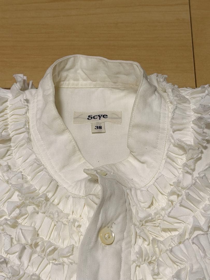 即完売品 Drawer別注 Scye サイ ピコフリルブラウスM 329