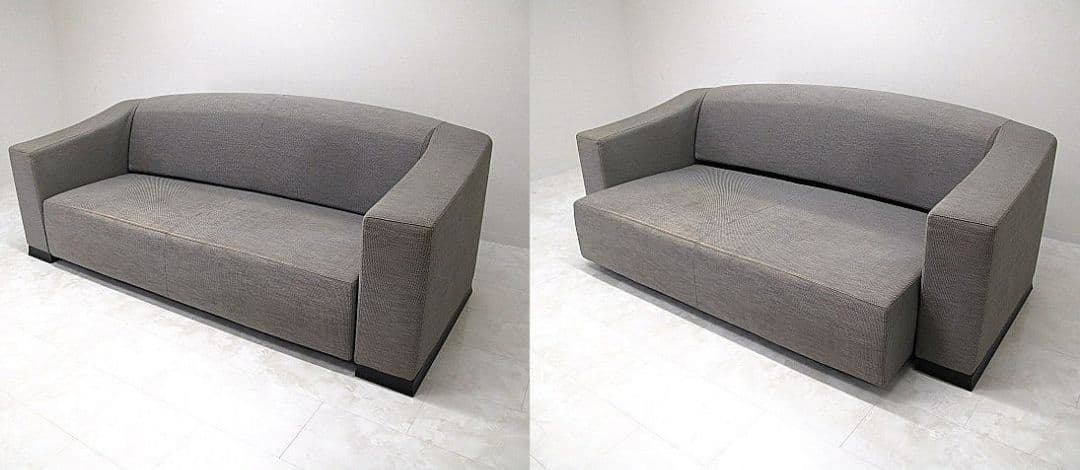 アルマーニカーザ「オアジ」プルアウト式3人掛けソファ　カウチソファ/フロアソファ