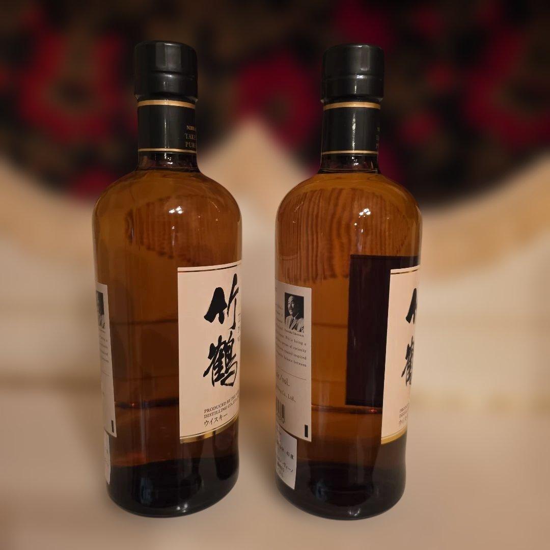 (入手困難) [ NIKKA ] 竹鶴 ピュアモルトウイスキー(新品) ２本 !