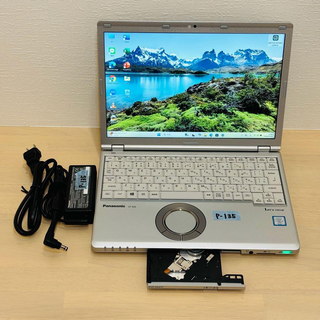 レッツノート PC Windows11 SSD DVD オフィス付き P-135