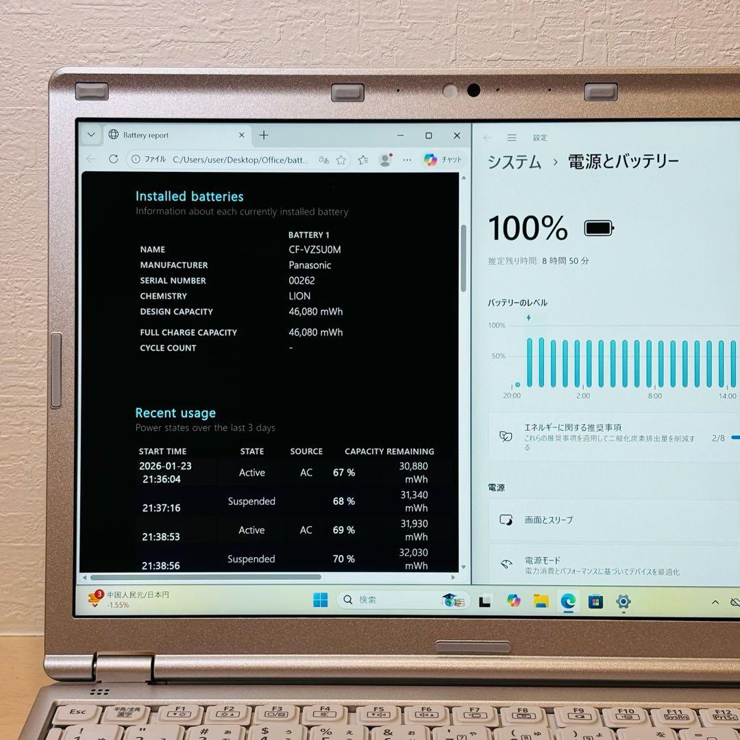 レッツノート PC Windows11 SSD DVD オフィス付き P-135