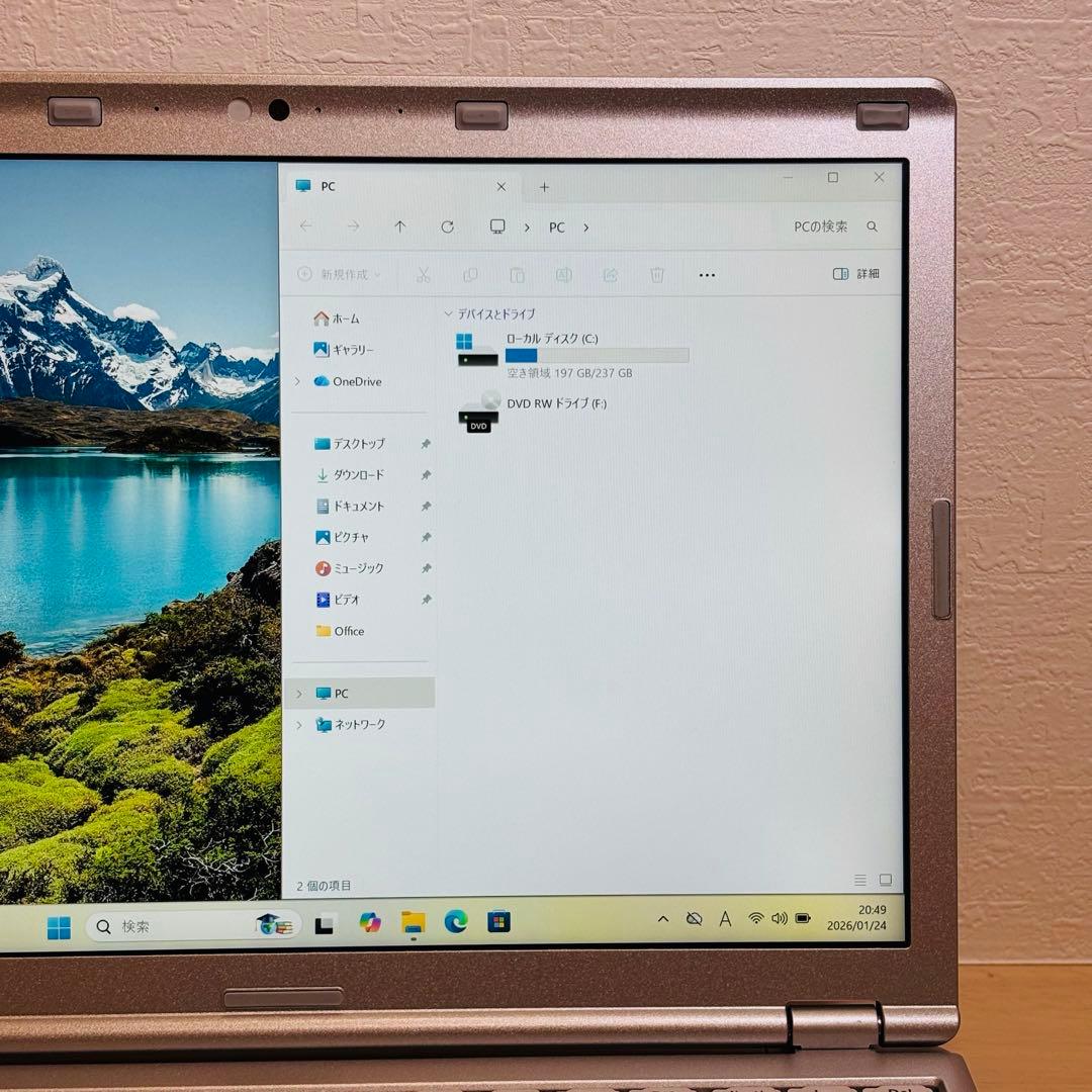 レッツノート PC Windows11 SSD DVD オフィス付き P-135