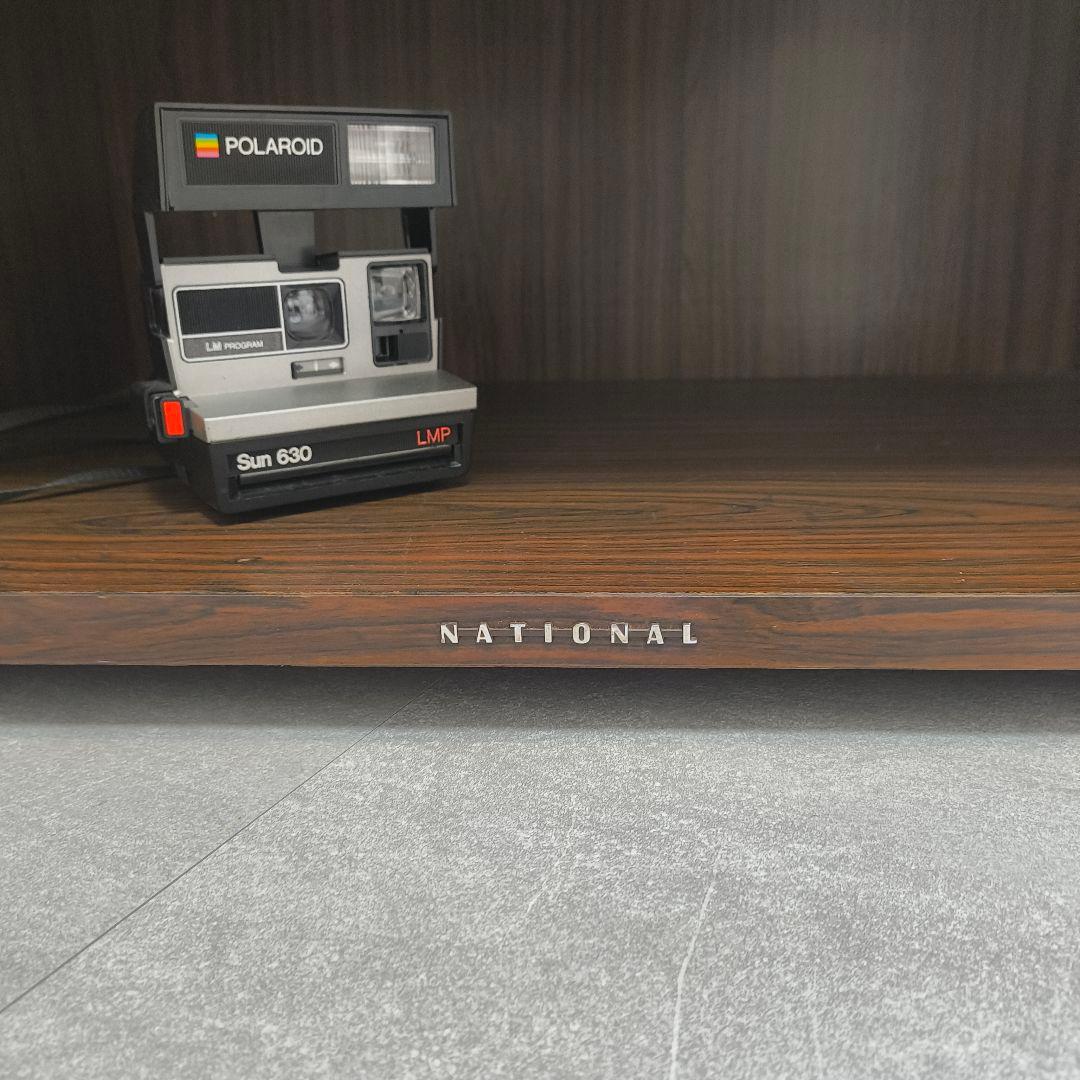 ヴィンテージ national オーディオ　キャビネット　黒　ブラウン