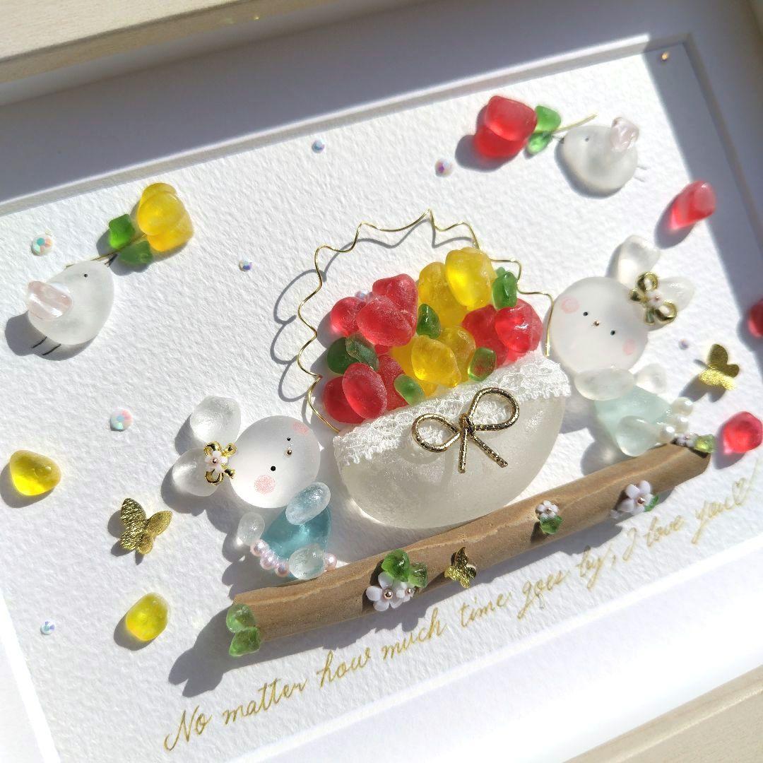 シーグラスアート『 春のこもれび 』