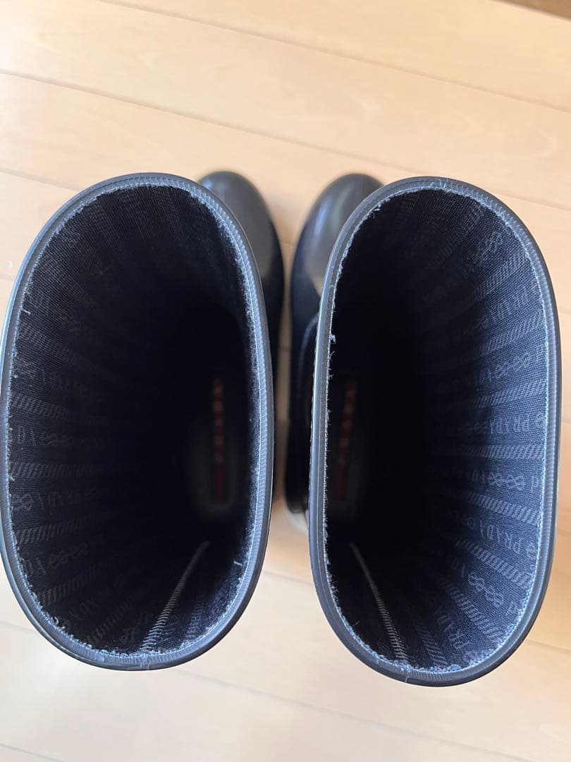 PRADA ブラック レインブーツ