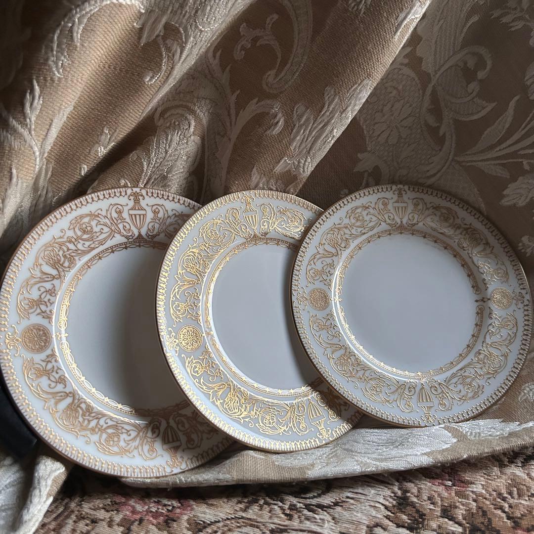 新品 英国製 WORCESTER【HYDE PARK】 ケーキ皿 3枚