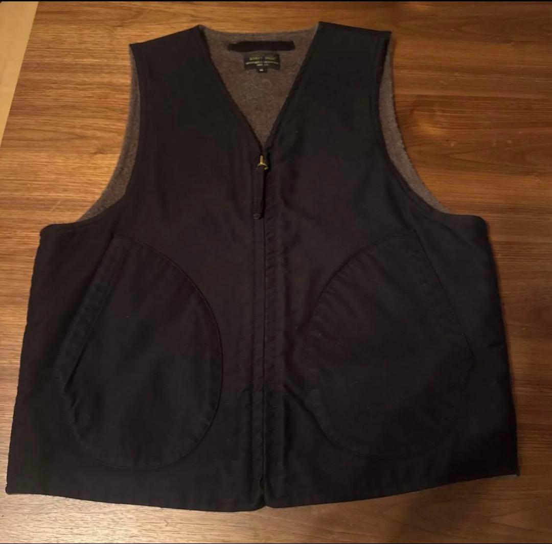 SCHOTT （ショット）裏地アルパカ混ウールデッキベストジャケット ブラック