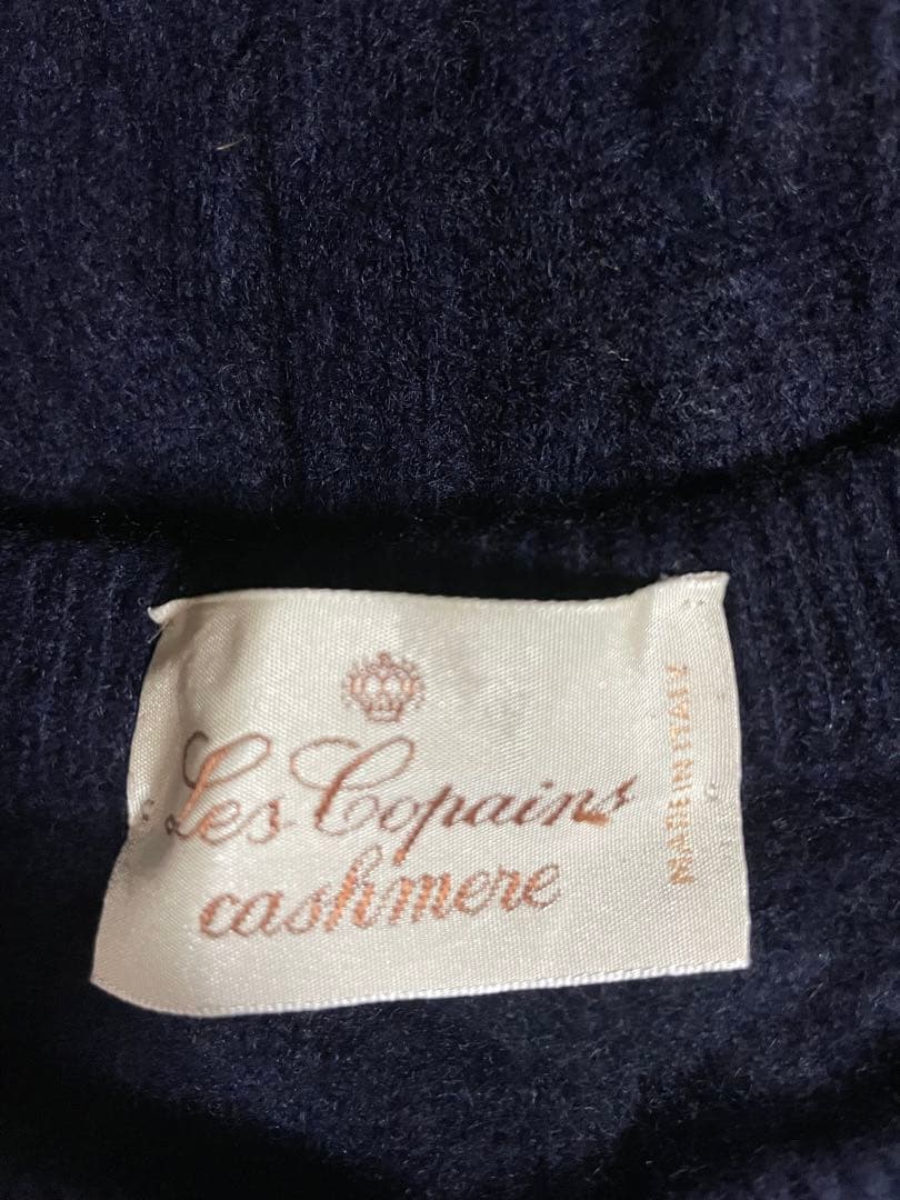 【LES COPAINS】カシミヤケーブルニット
