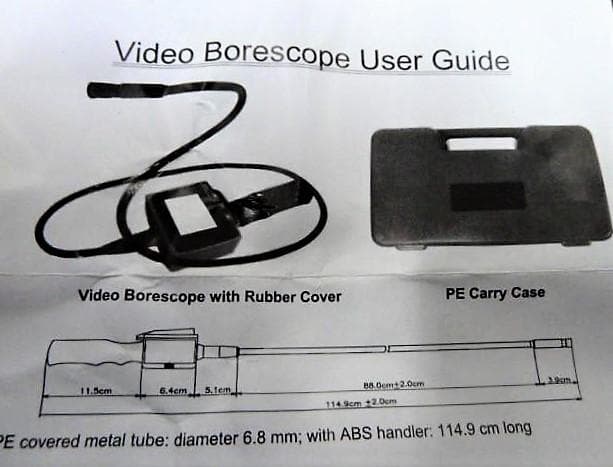 ・ビデオ・ボアスコープ検査・内視鏡・カメラ・モニターケース付・スコープ