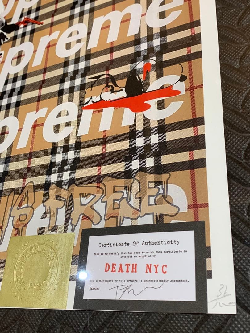 SOLD完売！  DEATHNYC  世界限定100枚 バンクシー バーバリー