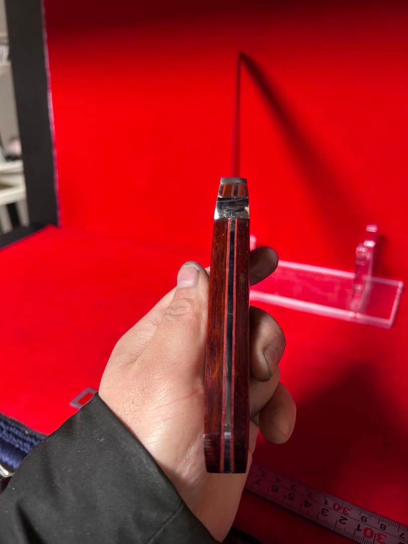 01576 包丁　先丸　鉈　剣鉈　大道工具　玉鋼製　甲伏鍛　箱付　未使用品