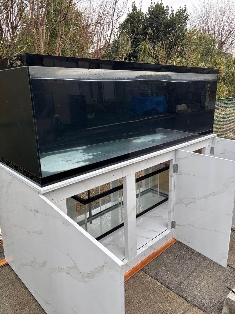 引き取り限定⇒ 180-60-80 オーバーフローアクリル水槽 と台のセット