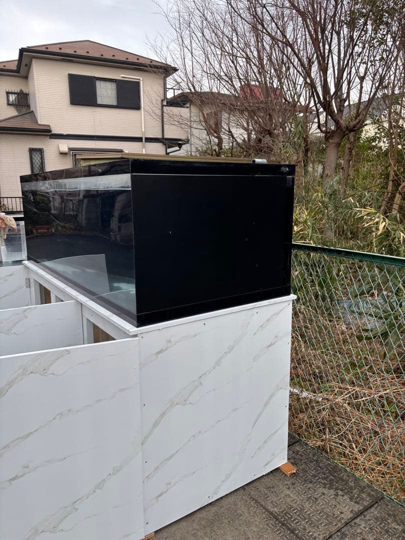 引き取り限定⇒ 180-60-80 オーバーフローアクリル水槽 と台のセット