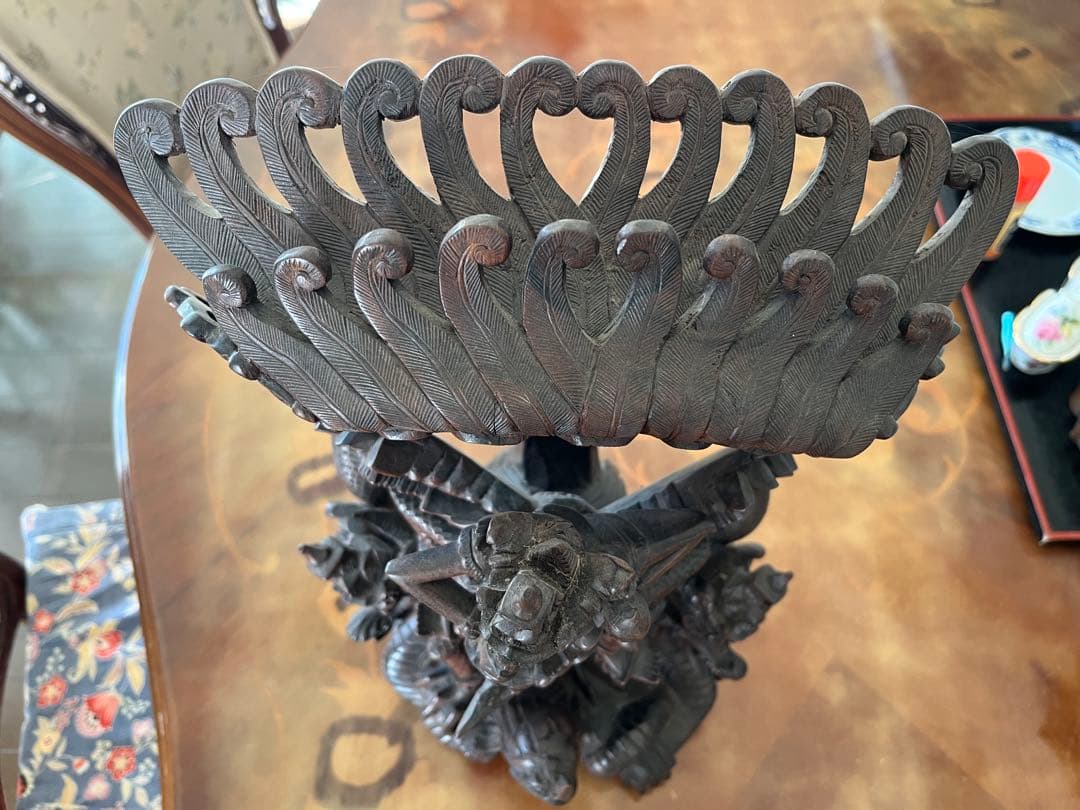インドネシア　バリ島　アジアンスタイル 木製彫刻 装飾品　ガルーダ神