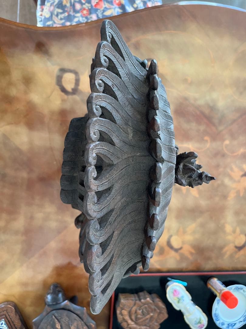 インドネシア　バリ島　アジアンスタイル 木製彫刻 装飾品　ガルーダ神