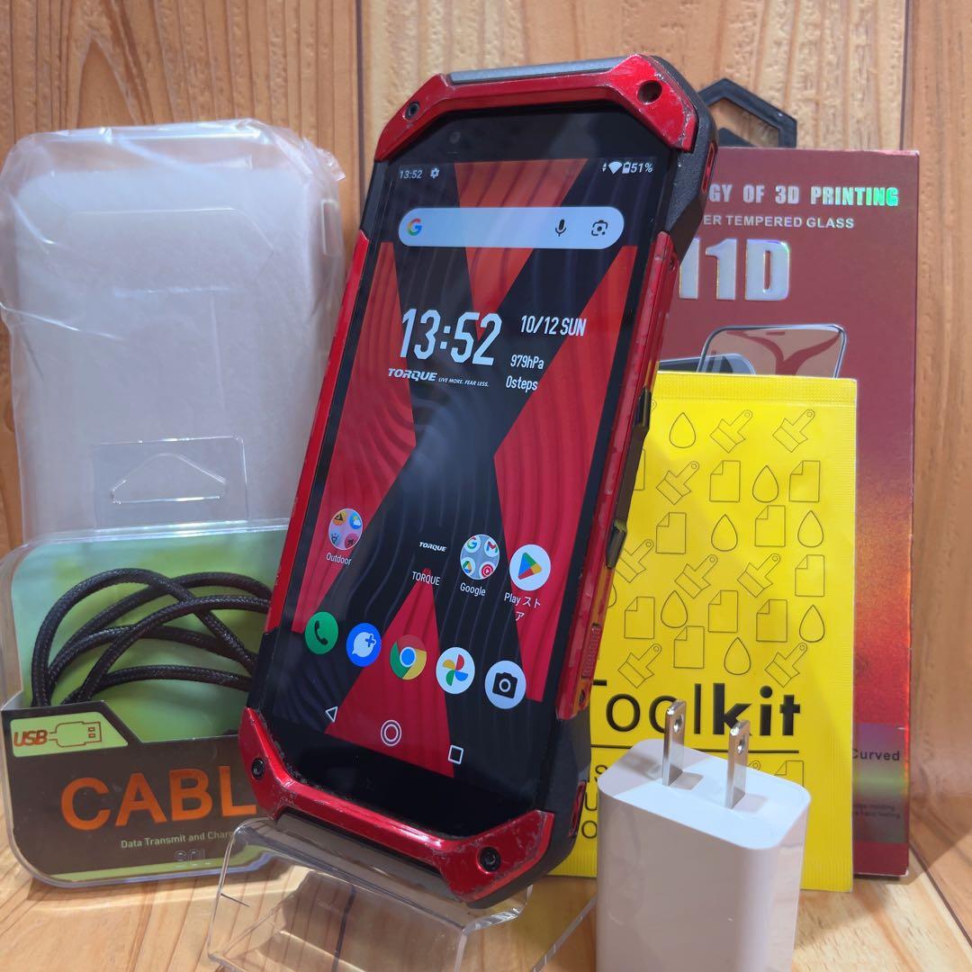 SIMフリー 本体 京セラ TORQUE 5G 128 GB レッド 259G2