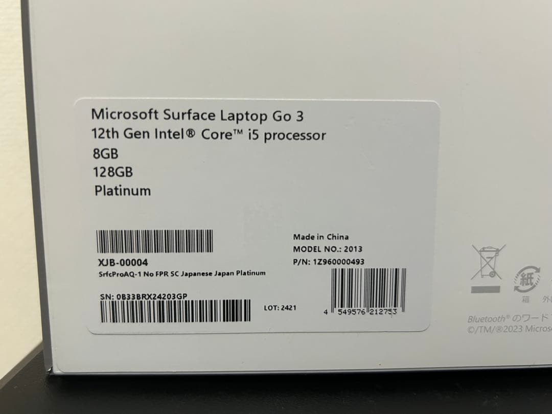 【ひろき】Surface Laptop Go 3
