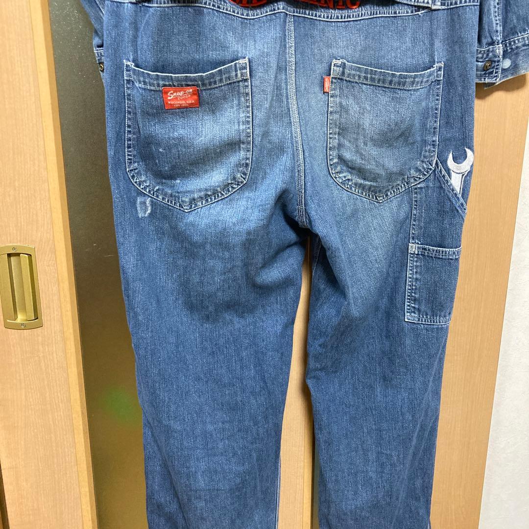Snap-on デニムオーバーオール