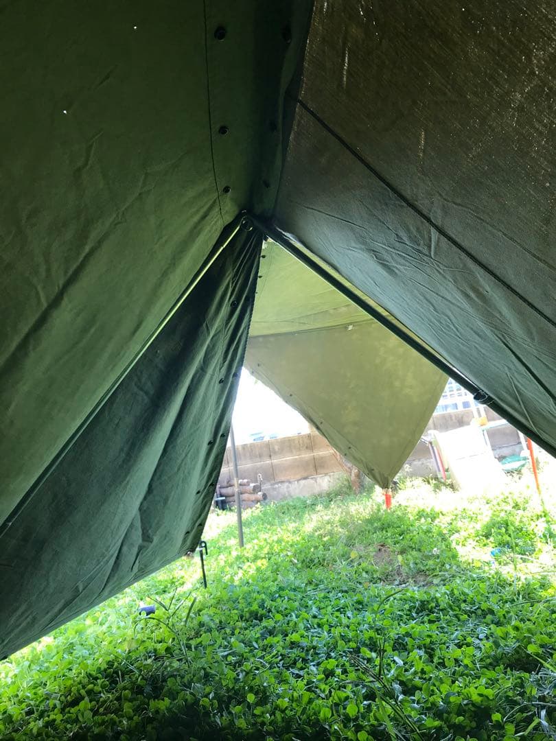 取説付き《フォックスベース仕様》二股フレーム＋棟ポール　快適キャンプセット⭐︎