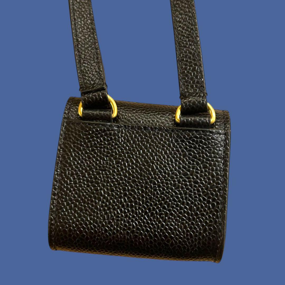 ★新品未使用★ THOM BROWNE トリコロール レザー ショルダーポーチ