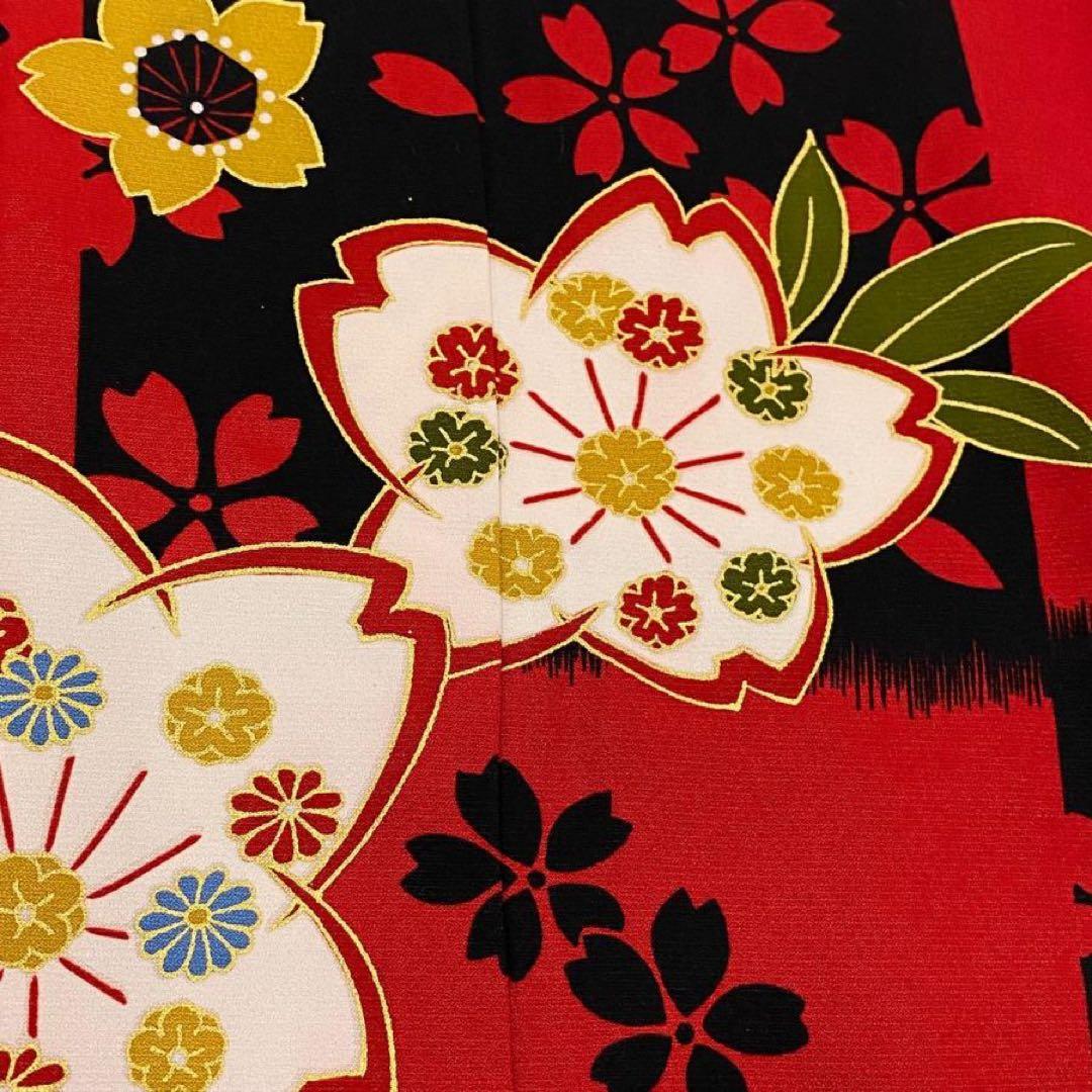 S*様 振袖　振袖フルセット　着物　市松　桜　金彩　美品