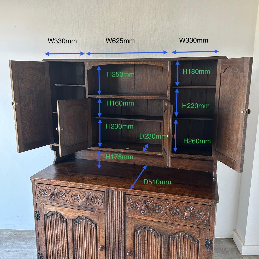 イギリス アンティーク家具 ドレッサー カップボード 1930年頃 784A