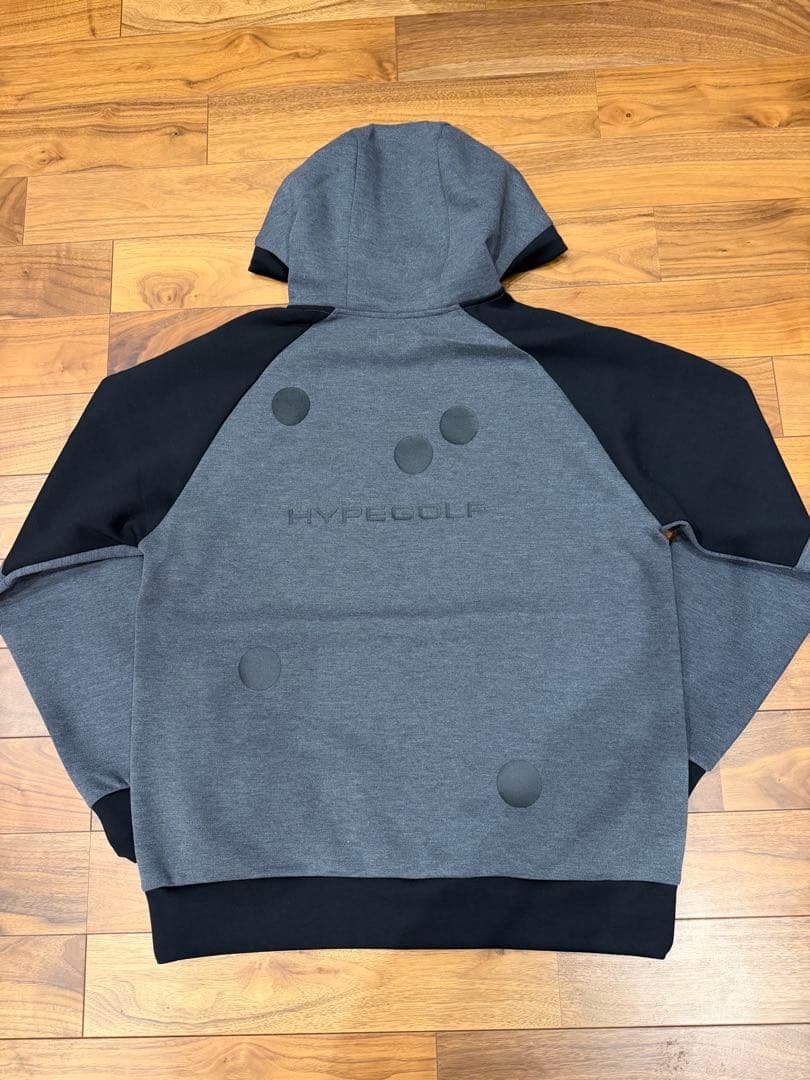 HYPEGOLF フード付きセーター グレー・ブラック