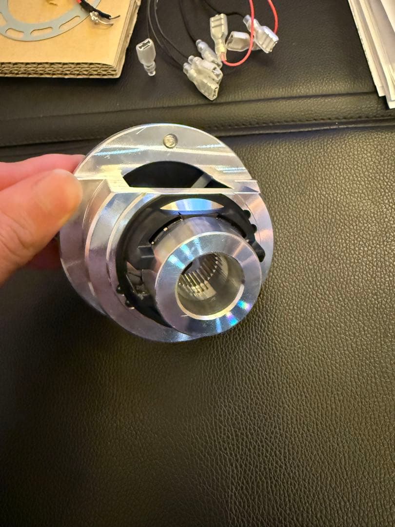 ワークスベル ラフィックス2 ステアリング ボス ブラック