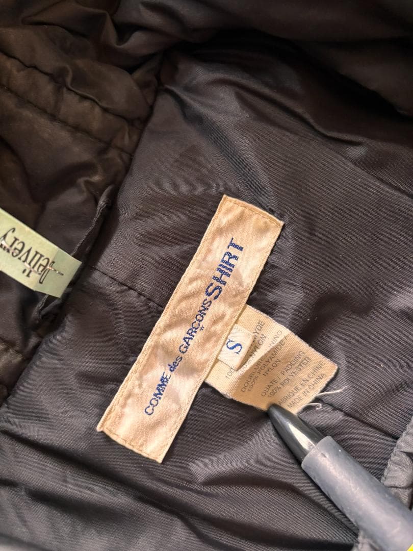 COMME des GARCONS SHIRT ブラック ダッフルコート