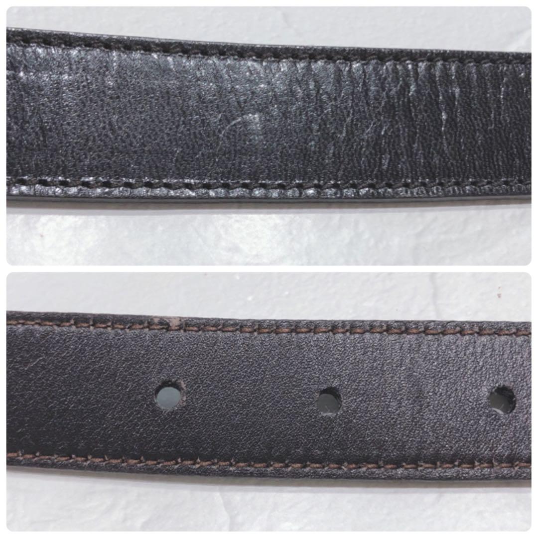 ☆PRADA☆ プラダ バックルベルト ブラック ブラウン ロゴ べっ甲