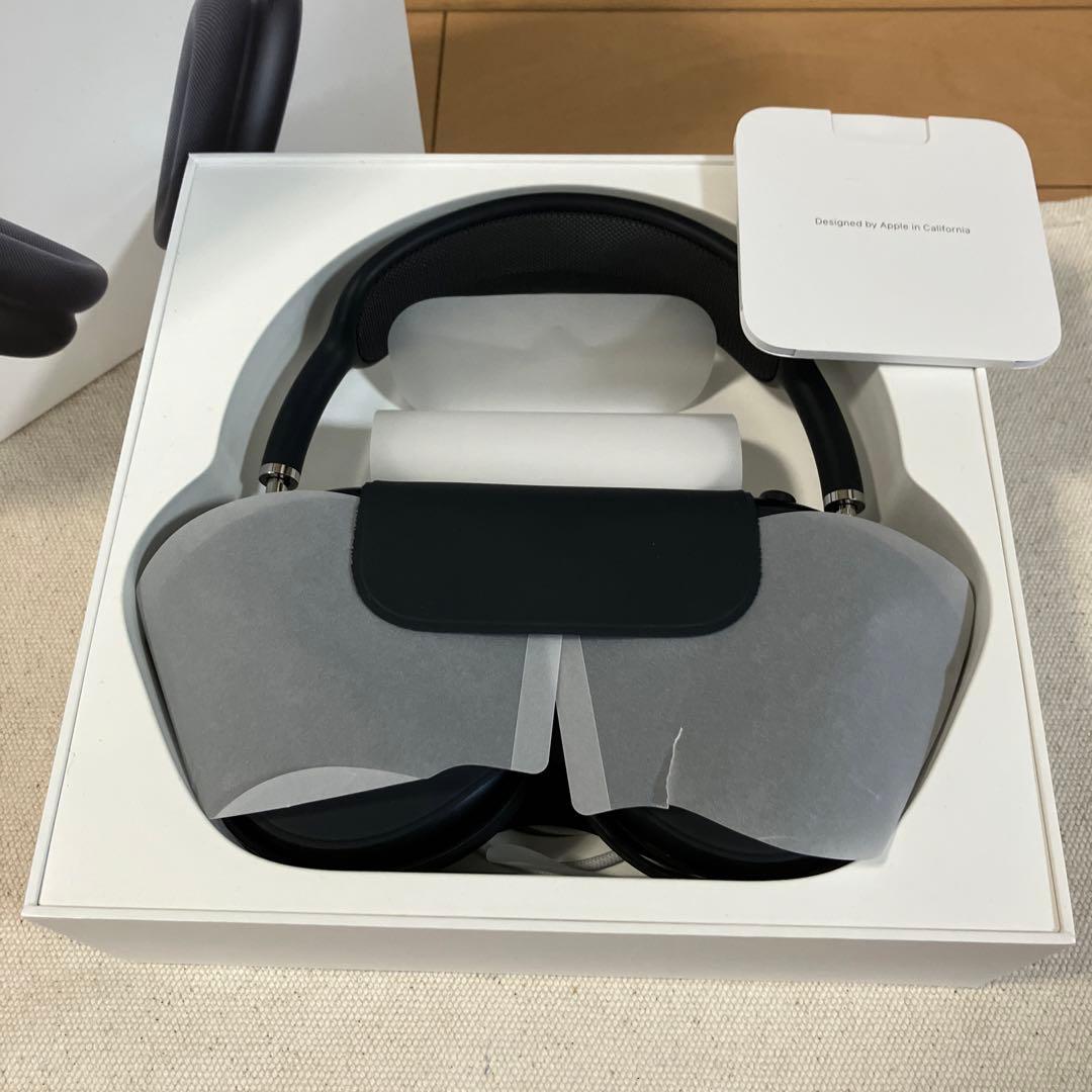 保証あり　AirPodsMax ミッドナイト 第二世代 type-C カバー付き