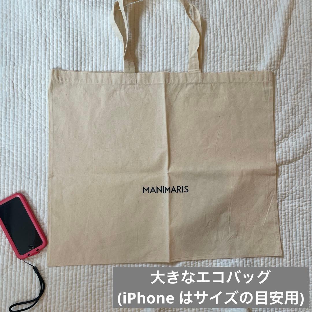 Manimaris マニマリス　アバカボストン　黒レギュラー　Bigエコバッグ付