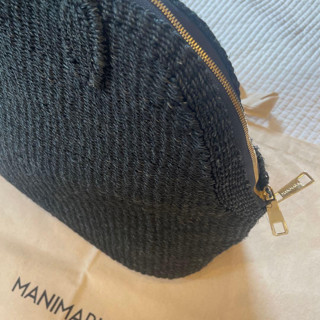 Manimaris マニマリス　アバカボストン　黒レギュラー　Bigエコバッグ付
