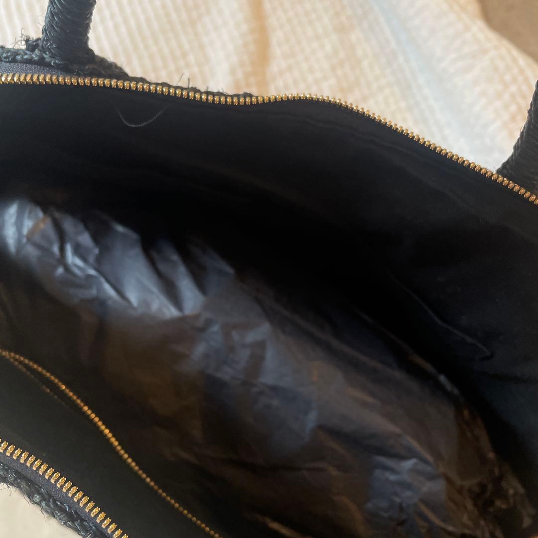 Manimaris マニマリス　アバカボストン　黒レギュラー　Bigエコバッグ付