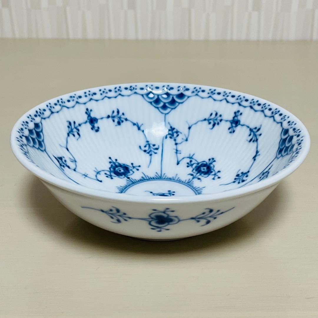 ロイヤルコペンハーゲン ブルーフルーテッド ハーフレース ボウル ペア