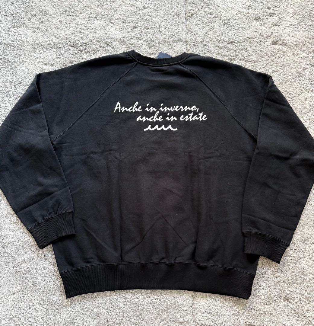 【新品】mutaMARINEクルーネックスウェットブラックXXL